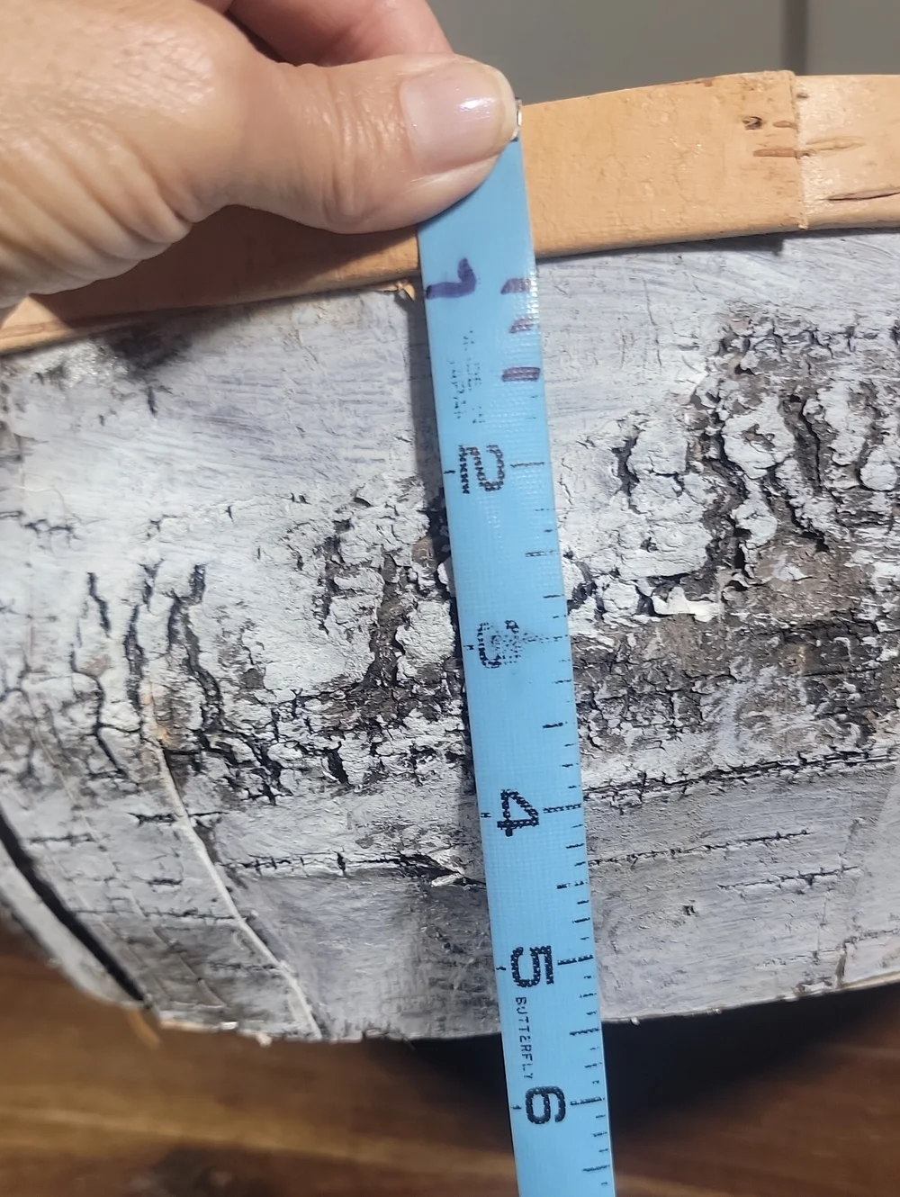 Hand Crafted Birch Bark Basket